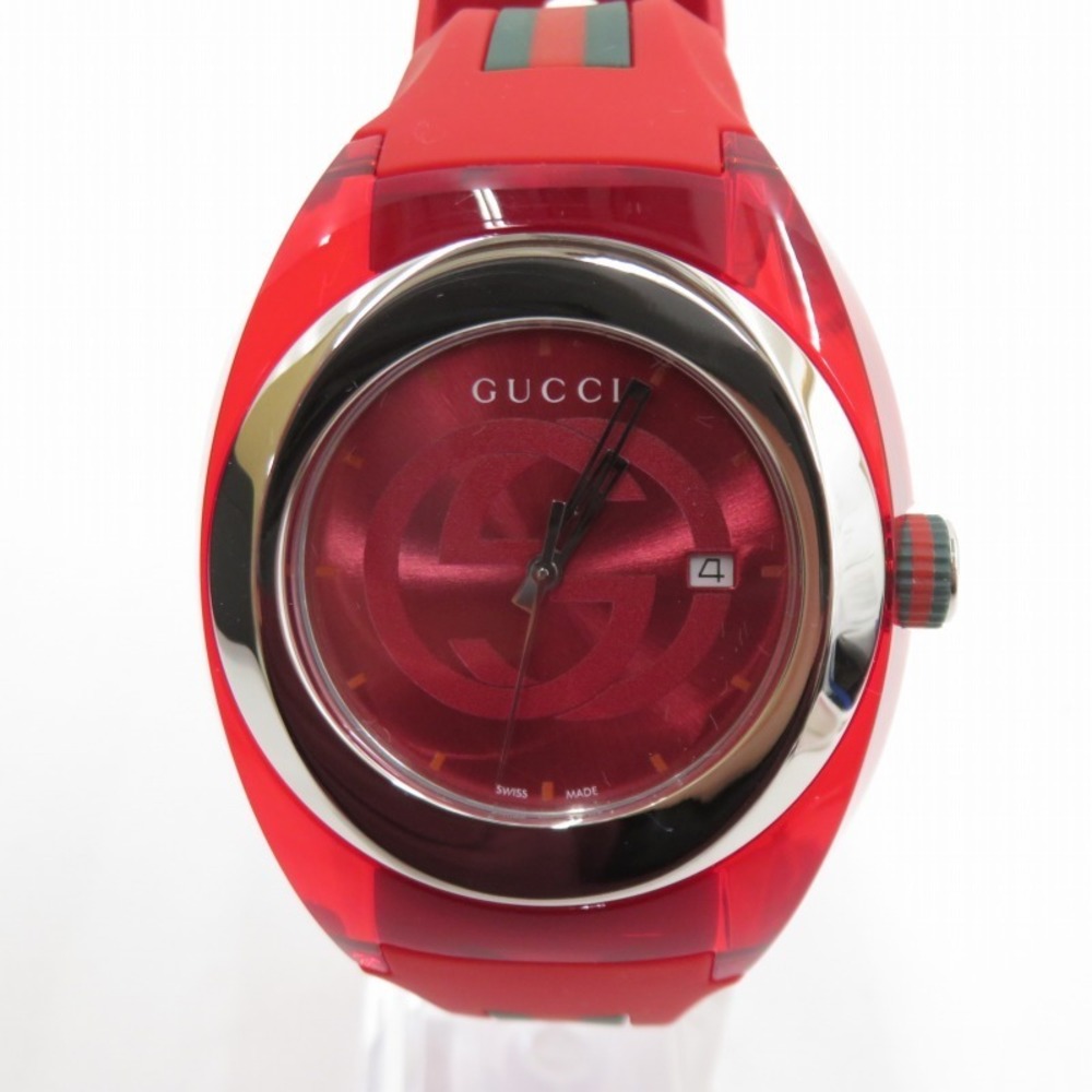 Gucci Sync Analog Quartz Watch Red